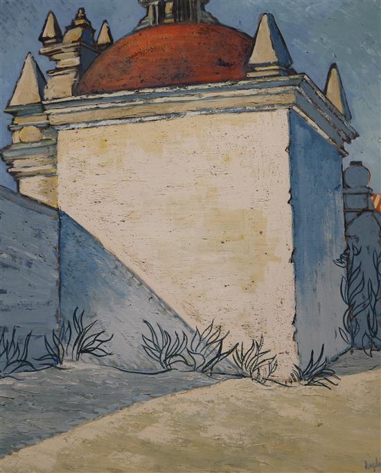 John Dugdale, oil on canvas, Estacion Dos Iglesia de Sanfrancisco Antigua, signed and dated 60, 76 x 60cm